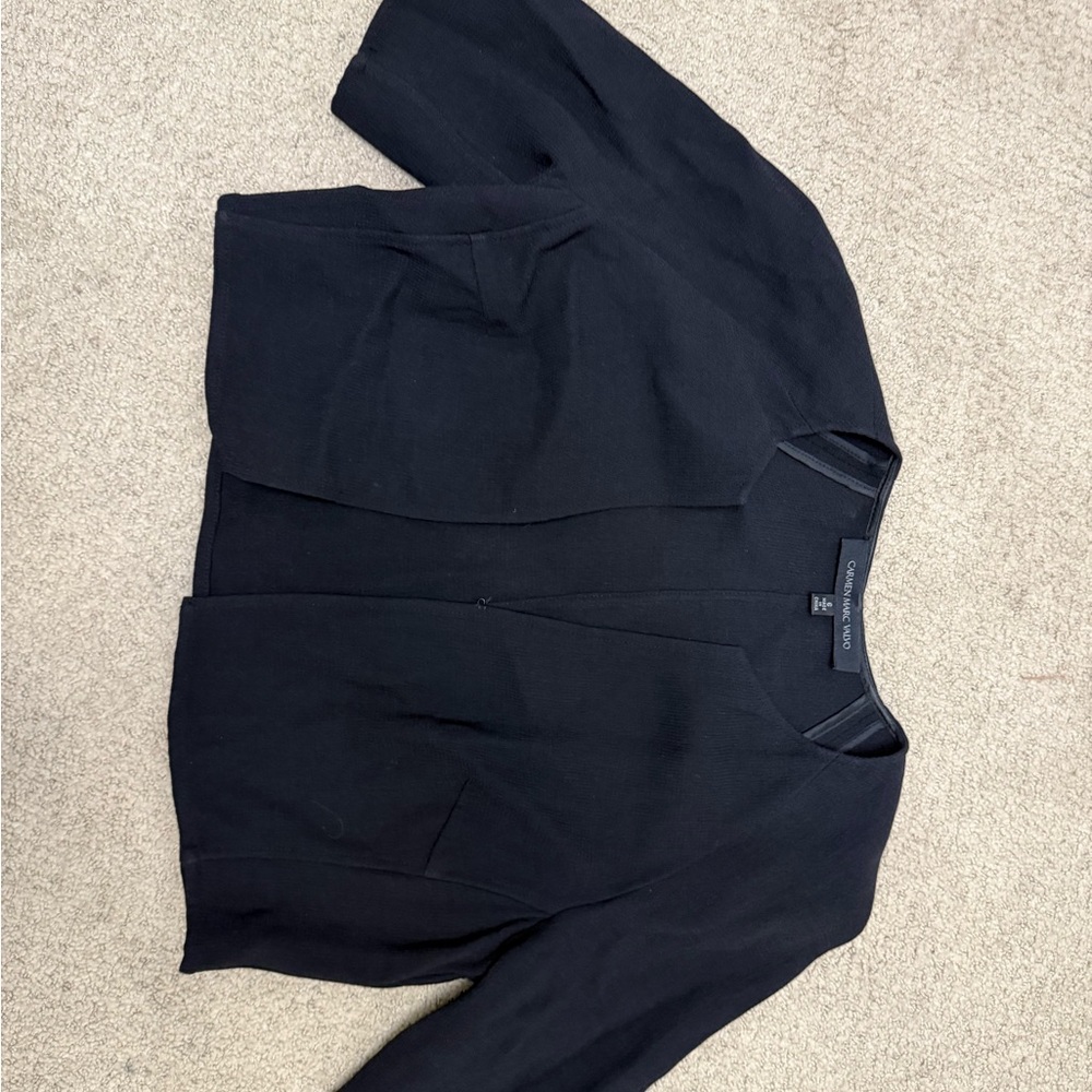 Carmen Marc Valvo Black Women's Blazer